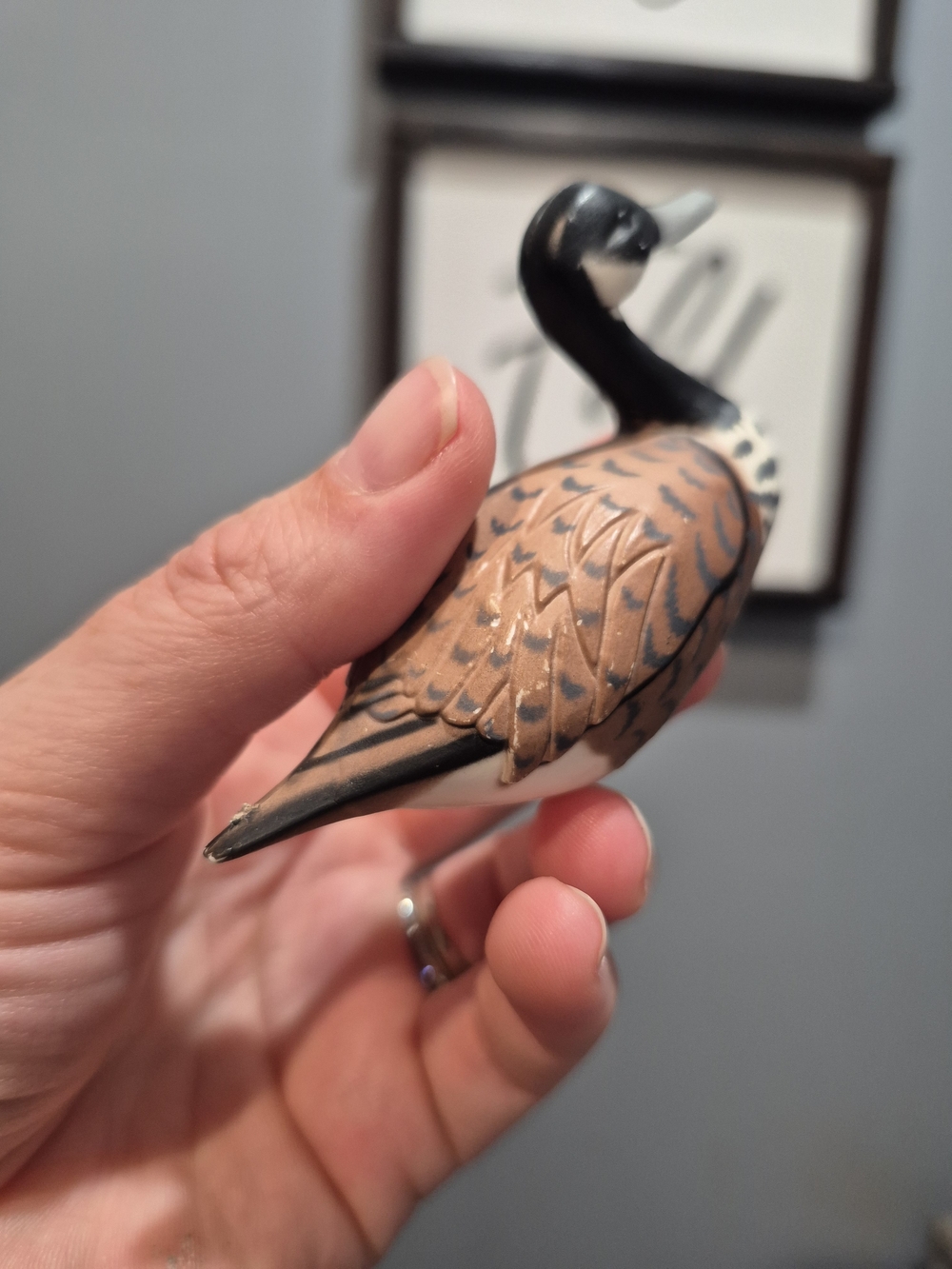 Vintage Enesco 1980s Canada Goose Resin Figurine Mini 3.25inches - Picture 8 of 11